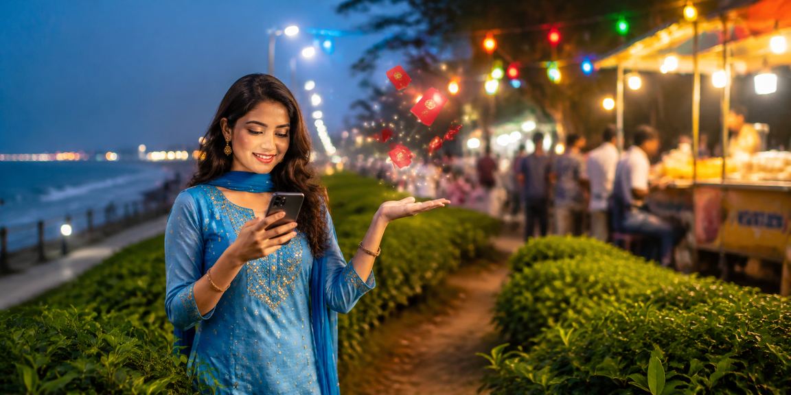 চট্টগ্রামে লাল খামে বোনাস অফার, সালোয়ার কামিজে উৎসবের পরিবেশ