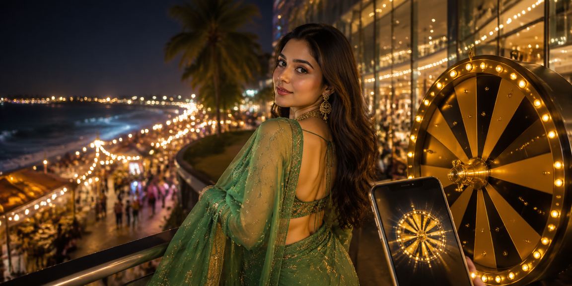 কুমিল্লায় শাড়ি পরিহিতা মডেল রুলেট গেমে পেমেন্ট করছেন